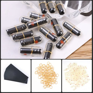 100-500pcs Message Capsule In Bottle Transparent Letter Love Pill Emoticon Smile Pills With Roll Paper Wedding Valentine's Gift