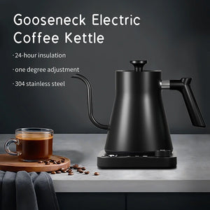 110V/220V Electric Kettle Gooseneck Jug Hand brew Coffee Pot Thermo Pot Temperature-Control Heating Water Bottle Smart Teapot