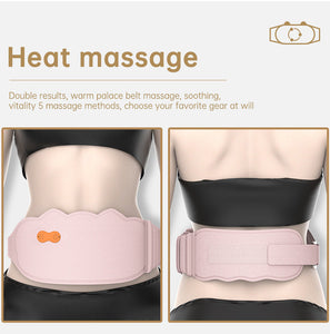 App Abdomen And Waist Warm Palace Massage Belt Treasure Uterus Belt For Pain Relief Front And Rear Double Zone Heating