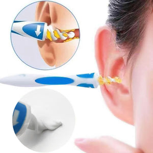 16pcs Silicone Ears Cleaner Portable Spiral Ear Wax Remover Replacement Spiral Tips Beauty Health Ears Pick Earwax Removal Tools