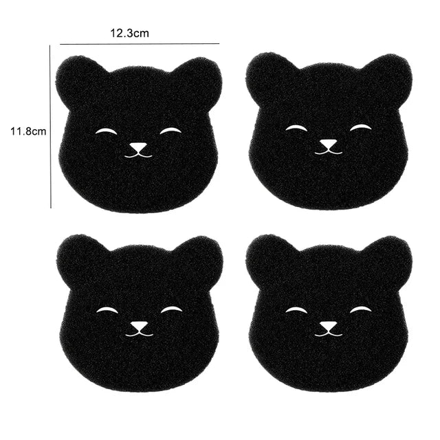 2 In 1 Pet Hair Remover Bear Shape Laundry Ball Washing Machine Lint Catcher Reusable Clothes Sofa Cat Dog Hair Cleaning Sponge