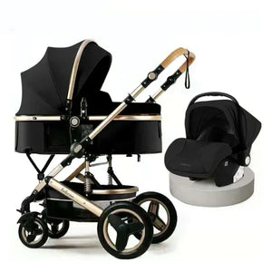 2023 High Landscape Baby Stroller 3 in 1 With Car Seat and Stroller Luxury Infant Stroller Set Newborn Baby Car Seat Trolley