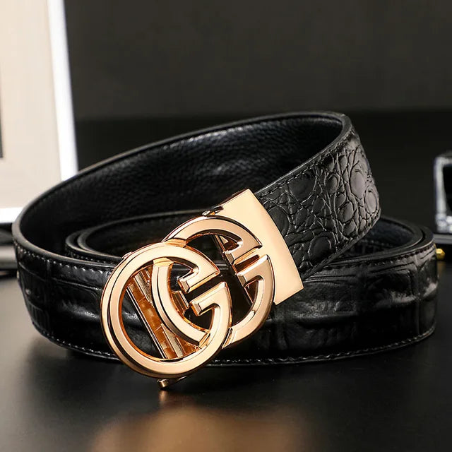 2023 Men Belts Luxury Brand Famous Genuine Leather Male Belts for Women High Quality Designers Double G Buckle Dress Strap