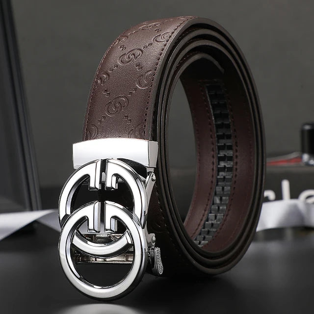 2023 Men Belts Luxury Brand Famous Genuine Leather Male Belts for Women High Quality Designers Double G Buckle Dress Strap