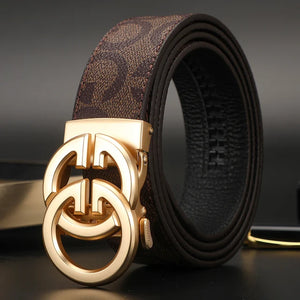 2023 Men Belts Luxury Brand Famous Genuine Leather Male Belts for Women High Quality Designers Double G Buckle Dress Strap