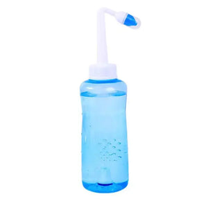 300mL Nose Nasal Wash System Pot Sinus Allergies Relief Rinse Neti Children Adults Plastic Blue Bottle Equipment Practical New