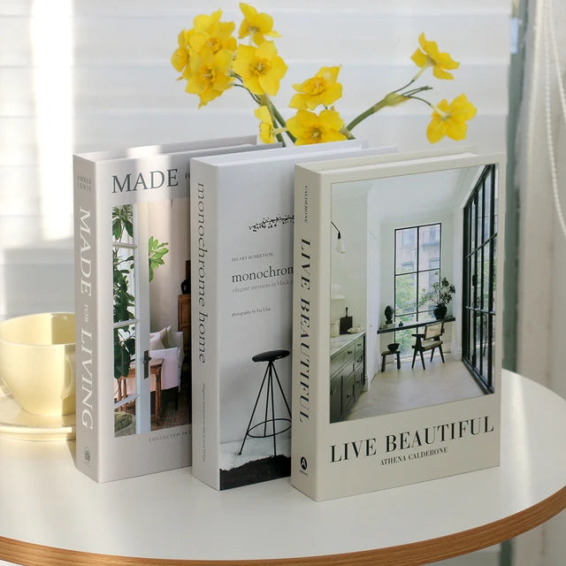 3Pcs Fashion Fake Book Openable Book Box Storage Living Room Decoration Coffee Table Ornaments Club Hotel Prop Books Decoration