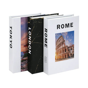 3Pcs Fashion Fake Book Openable Book Box Storage Living Room Decoration Coffee Table Ornaments Club Hotel Prop Books Decoration