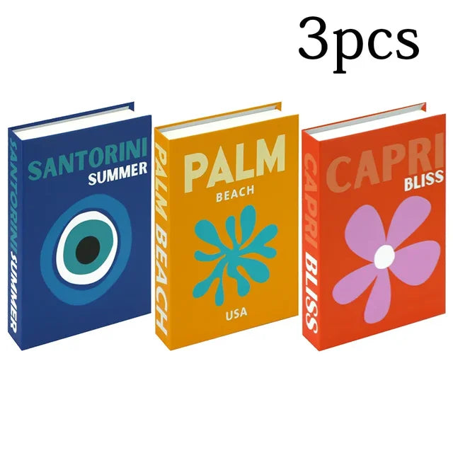 3Pcs Fashion Fake Book Openable Book Box Storage Living Room Decoration Coffee Table Ornaments Club Hotel Prop Books Decoration