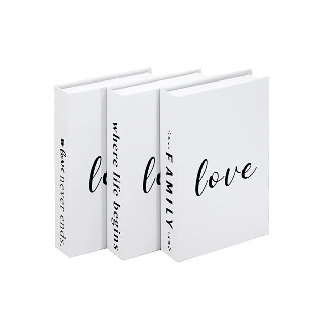 3Pcs Fashion Fake Book Openable Book Box Storage Living Room Decoration Coffee Table Ornaments Club Hotel Prop Books Decoration