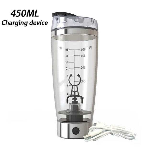 450/600ml  Electric Mixing Cup Portable Protein Powder Shaker Bottle Mixer For Travel Home Office Kitchen Tools