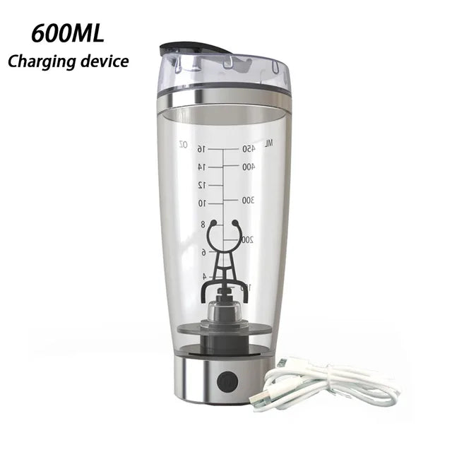 450/600ml  Electric Mixing Cup Portable Protein Powder Shaker Bottle Mixer For Travel Home Office Kitchen Tools