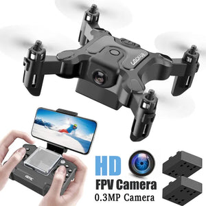 4DRC V2 Mini Drone HD Camera WiFi Fpv Air Pressure Altitude Hold Black And Gray Foldable Quadcopter RC Drone Toy