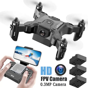 4DRC V2 Mini Drone HD Camera WiFi Fpv Air Pressure Altitude Hold Black And Gray Foldable Quadcopter RC Drone Toy