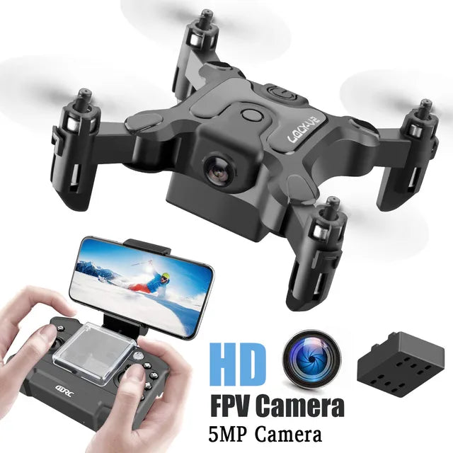 4DRC V2 Mini Drone HD Camera WiFi Fpv Air Pressure Altitude Hold Black And Gray Foldable Quadcopter RC Drone Toy