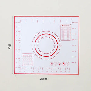 60/50/40cm Silicone Pad Baking Mat Sheet Kneading Dough Mat For Kitchen Rolling Dough Pizza Large Dough Non-Stick Maker Holder