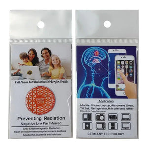 6pcs Cell Phone Stickers Anti Radiation Protection Sticker Self-adhesive 5G EMF Blocker Protector For Laptops Tablet Computers