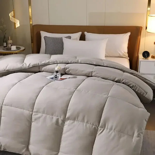 95% Goose Down Comforter Warm Thicken Duvet 100% Cotton Face Filling Fiber Down Quilts 240*220cm Home Sleeping White Duvet 1pc