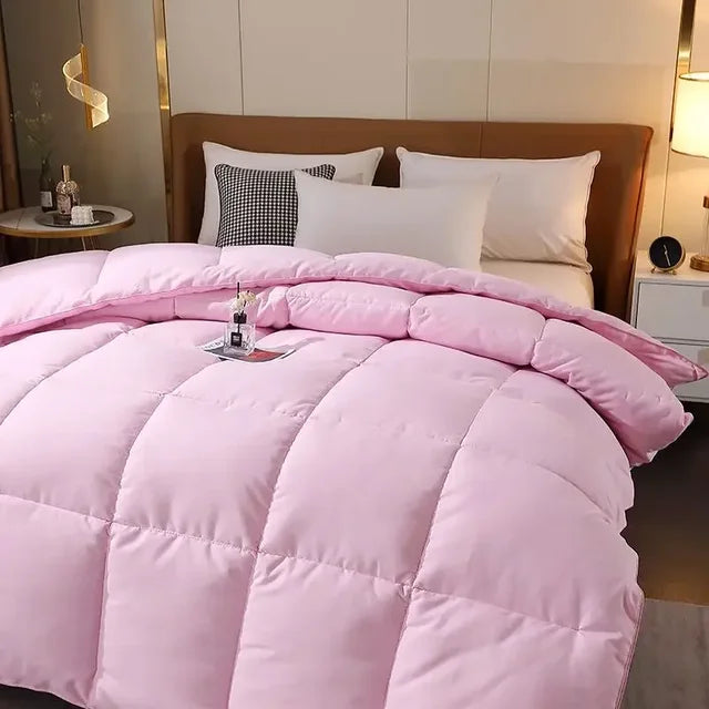 95% Goose Down Comforter Warm Thicken Duvet 100% Cotton Face Filling Fiber Down Quilts 240*220cm Home Sleeping White Duvet 1pc