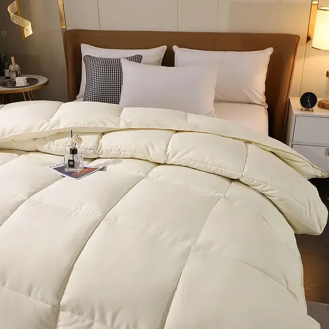 95% Goose Down Comforter Warm Thicken Duvet 100% Cotton Face Filling Fiber Down Quilts 240*220cm Home Sleeping White Duvet 1pc