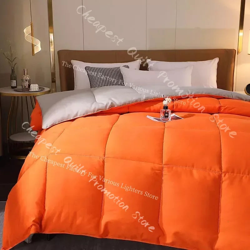 95% Goose Down Comforter Warm Thicken Duvet 100% Cotton Face Filling Fiber Down Quilts 240*220cm Home Sleeping White Duvet 1pc