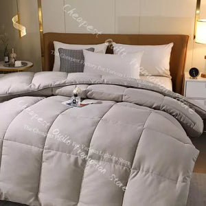 95% Goose Down Comforter Warm Thicken Duvet 100% Cotton Face Filling Fiber Down Quilts 240*220cm Home Sleeping White Duvet 1pc