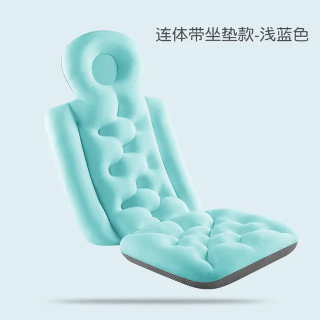 Adult Bath Pillow Full Body Spa Bathtub Cushion Bathing Pad Neck Back Relax Full Body Spa Head Rest Pillow Anti-slip Cushioned