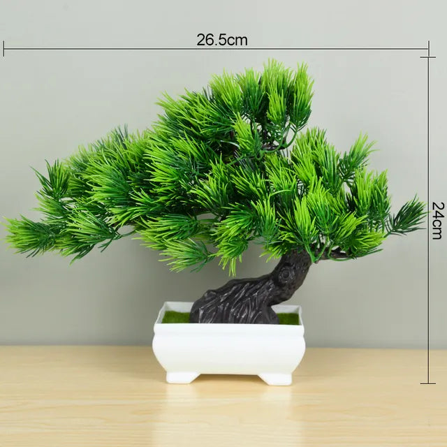 Artificial Plants Bonsai Small Tree Pot Fake Plant Flowers Potted Ornaments For Home Room Table Decoration Hotel Garden Decor