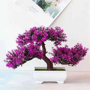 Artificial Plants Bonsai Small Tree Pot Fake Plant Flowers Potted Ornaments For Home Room Table Decoration Hotel Garden Decor