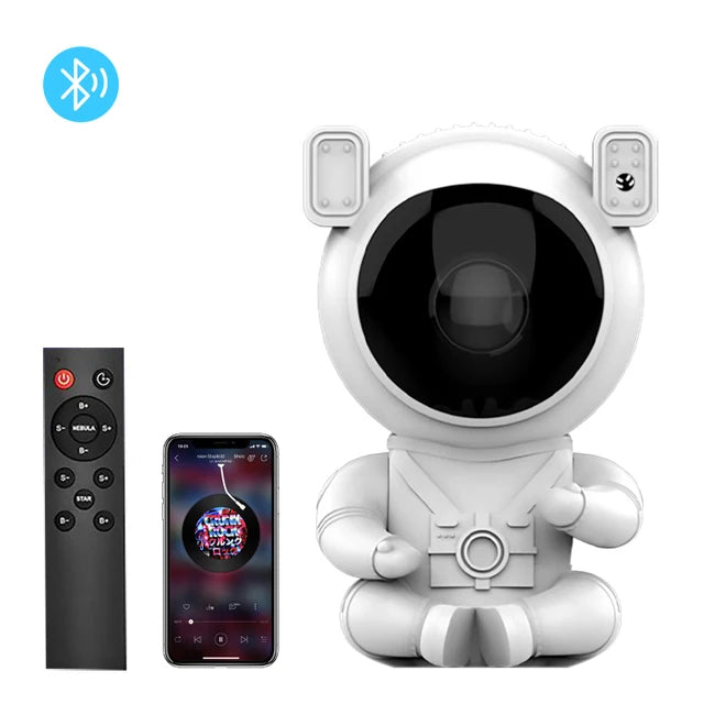 Astronaut Galaxy Starry Sky Projector Night Light Remote Control Nebula Projection Lamps For Bedroom Home Kids Birthday Gift