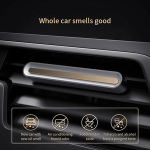 Auto Air Freshener Alloy Solid Wood Long Lasting Fragrance Aromatherapy Air Outlet Diffuser Car Interior Decoration Accessories