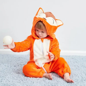 Baby Rompers Winter Kigurumi Lion Costume For Girls Boys Toddler Animal Jumpsuit Infant Clothes Pyjamas Kids Overalls Ropa Bebes