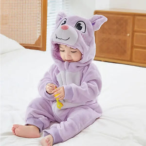 Baby Rompers Winter Kigurumi Lion Costume For Girls Boys Toddler Animal Jumpsuit Infant Clothes Pyjamas Kids Overalls Ropa Bebes