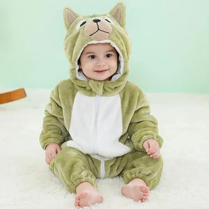 Baby Rompers Winter Kigurumi Lion Costume For Girls Boys Toddler Animal Jumpsuit Infant Clothes Pyjamas Kids Overalls Ropa Bebes