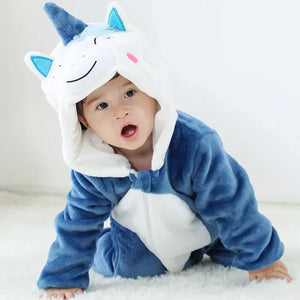 Baby Rompers Winter Kigurumi Lion Costume For Girls Boys Toddler Animal Jumpsuit Infant Clothes Pyjamas Kids Overalls Ropa Bebes