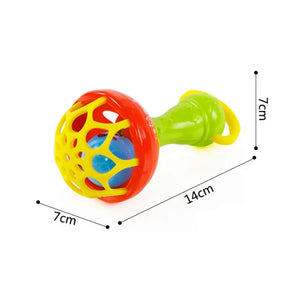 Baby Toys 0 12 Months Rotating Rattle Ball Grasping Activity Baby Development Toy Silicone Teether Baby Sensory Toys for Babies