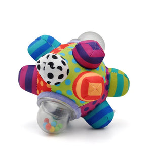 Baby Toys 0 12 Months Rotating Rattle Ball Grasping Activity Baby Development Toy Silicone Teether Baby Sensory Toys for Babies