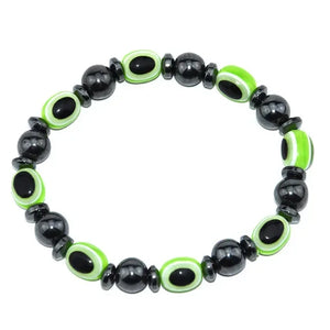 Classical Hematite Energy Beaded Elastic Magnetic Therapy Health Care Loss Weight Bracelets Slimming Health Care for Men Women