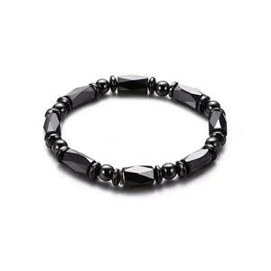 Classical Hematite Energy Beaded Elastic Magnetic Therapy Health Care Loss Weight Bracelets Slimming Health Care for Men Women