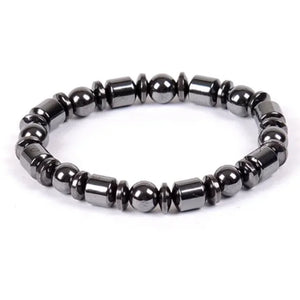 Classical Hematite Energy Beaded Elastic Magnetic Therapy Health Care Loss Weight Bracelets Slimming Health Care for Men Women