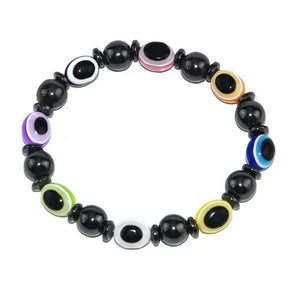 Classical Hematite Energy Beaded Elastic Magnetic Therapy Health Care Loss Weight Bracelets Slimming Health Care for Men Women