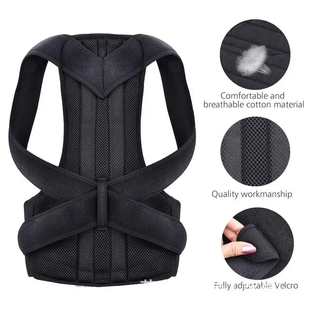 Corrector De Postura De Espalda Adjustable Back Support Belt Spinal Support Fixed Belt Reshaping Body Posture Correction Belt