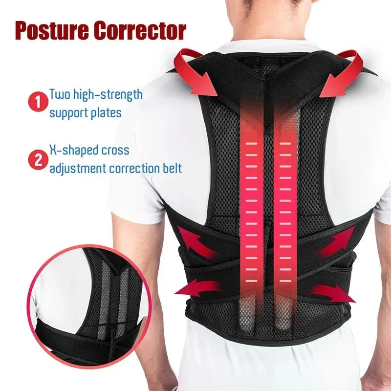 Corrector De Postura De Espalda Adjustable Back Support Belt Spinal Support Fixed Belt Reshaping Body Posture Correction Belt