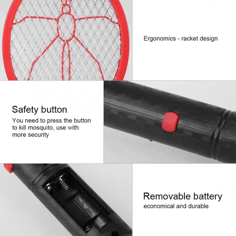 Electric Mosquito Racket Killer Summer Insects Killer Bug Zapper Insects Racket Kills Home Handheld Insects Mosquito Swatter