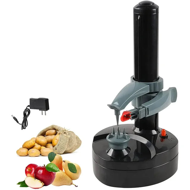 Electric Potato Peeler with 1 Replacement Blades Stainless Steel Automatic Rotating Fruits Fruit Peeler Apple Paring Machine