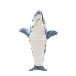 Cartoon Shark Sleeping Bag Pajamas Office Nap Shark Blanket Karakal High Quality Fabric Mermaid Shawl Blanket For Children Adult