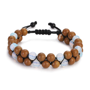 Fashion Men Bracelets Hematite Tiger Eye Double Layer Row Bracelets Pulsera Hombre Magnetic Health Protection Healing Bracelets