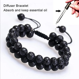 Fashion Men Bracelets Hematite Tiger Eye Double Layer Row Bracelets Pulsera Hombre Magnetic Health Protection Healing Bracelets