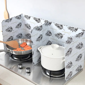 Foldable Kitchen Gas Stove Baffle Plate Board Aluminum Oil Splash-proof Protection Screen Heat-resistant Kichen Accessories