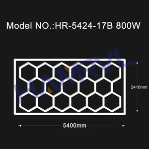 Garage Light Hexagon Lights lamp 110V-240V Led Tube Honeycomb Ceiling Lighting For Auto Car Body Repair Led Workshop With Border